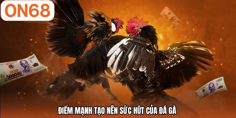 Điểm mạnh tạo nên sức hút của đá gà 